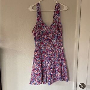 Floral Sleeveless Jumpsuit